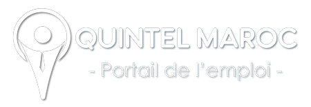 Logo quintel maroc portail emloi blanc